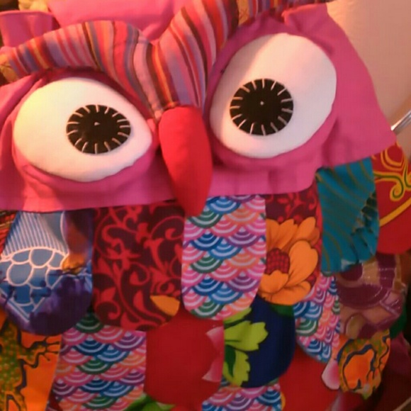 2 CUTE HAND-MADE OWL BACKPACKS - Picture 7 of 8